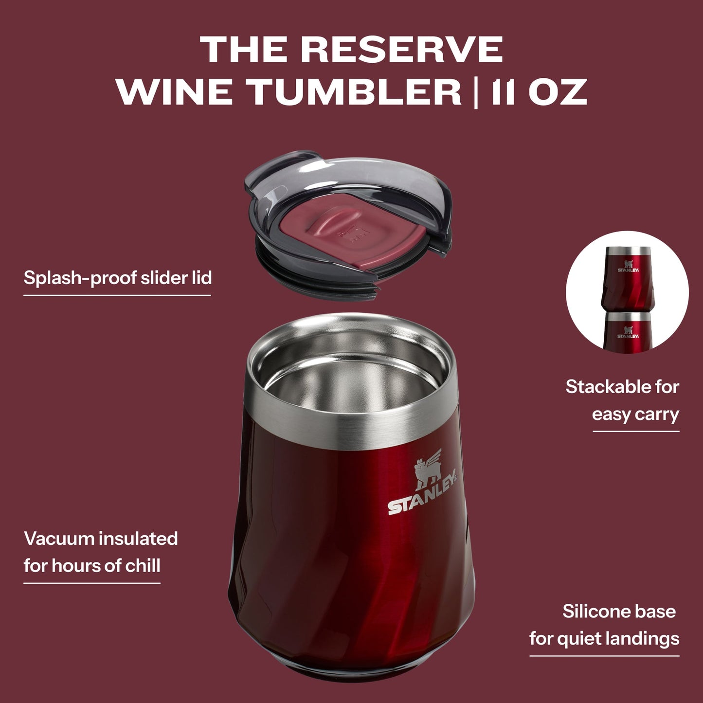 THE TEXTURED RESERVE WINE TUMBLER | 11 OZ
