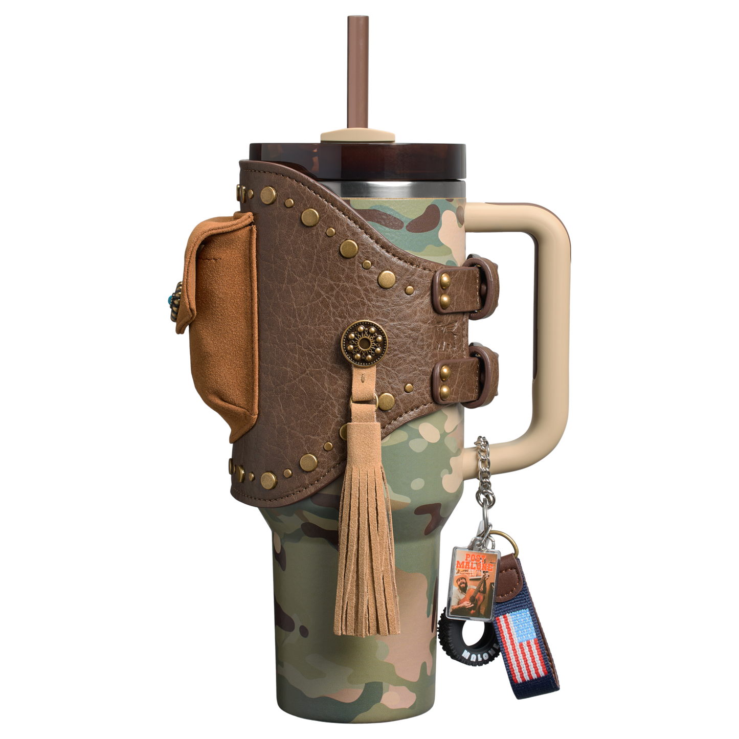 THE POST MALONE X STANLEY QUENCHER® H2.0 FLOWSTATE™ TUMBLER WITH QUENCHER® POUCH BELT | 40 OZ