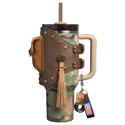 THE POST MALONE X STANLEY QUENCHER® H2.0 FLOWSTATE™ TUMBLER WITH QUENCHER® POUCH BELT | 40 OZ