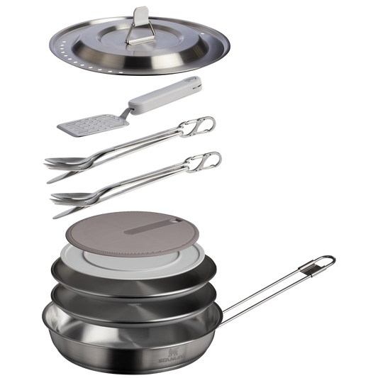 THE WILDFARE PRO FRY PAN COOKSET 15-PIECE SET | 1.1 QT